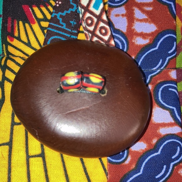 Queen Alaffia Afro African Patchwork print Fabric cross body Bag Handbag New - Picture 7 of 16